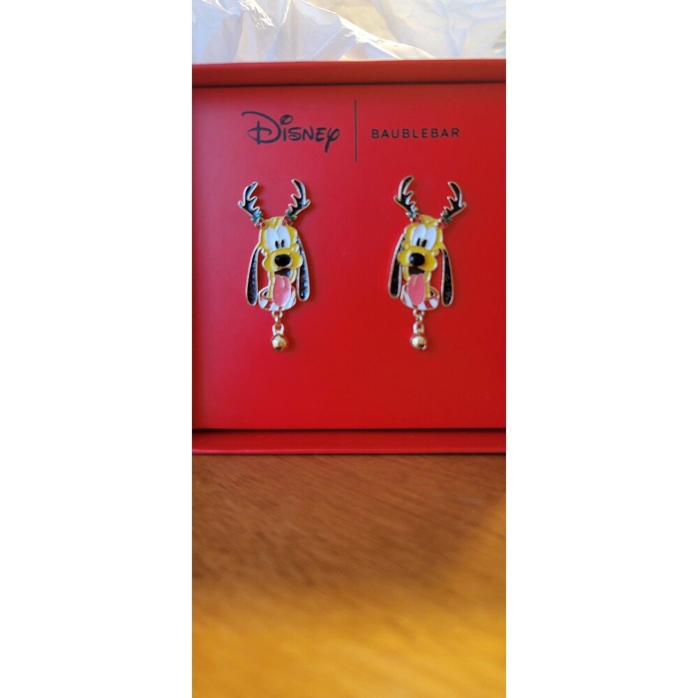 Baublebar Holiday Disney Earrings with Pluto